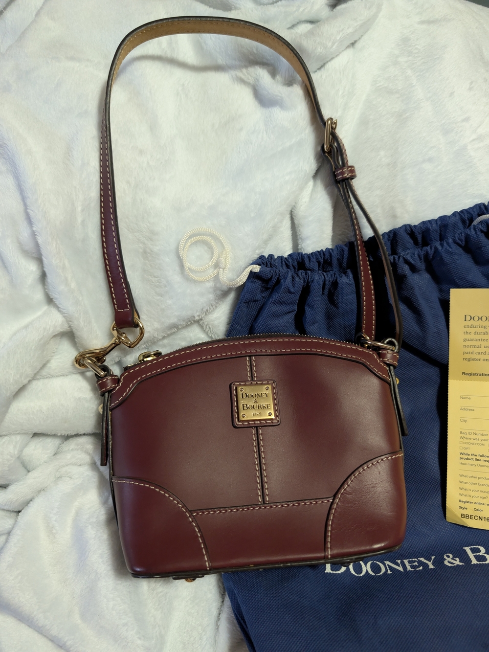 Dooney & Bourke Florentine Leather Mini Domed Crossbody - Picture 2 of 12